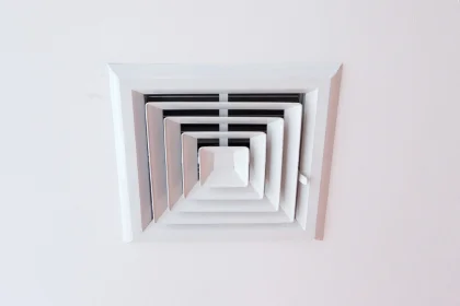 white vent in white ceiling for ducted air conditioning for COYCO