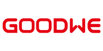 GoodWe logo red letters on white background for solar batteries